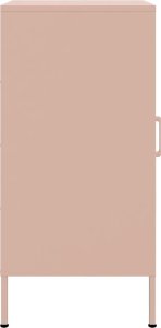 vidaXL Szafki, 2 szt., różowe, 36x39x79 cm, stal walcowana na zimno 8