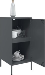 vidaXL Szafka, antracytowa, 36x39x79 cm, stal walcowana na zimno 5