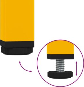 vidaXL Szafka, musztardowa, 36x39x79 cm, stal walcowana na zimno 11