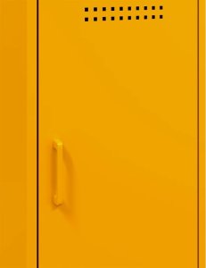 vidaXL Szafka, musztardowa, 36x39x79 cm, stal walcowana na zimno 12