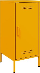 vidaXL Szafka, musztardowa, 36x39x79 cm, stal walcowana na zimno 2