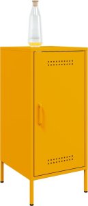 vidaXL Szafka, musztardowa, 36x39x79 cm, stal walcowana na zimno 4