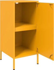 vidaXL Szafka, musztardowa, 36x39x79 cm, stal walcowana na zimno 9