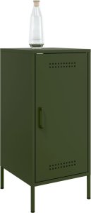 vidaXL Szafki, 2 szt., oliwkowe, 36x39x79 cm, stal walcowana na zimno 4