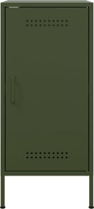 vidaXL Szafki, 2 szt., oliwkowe, 36x39x79 cm, stal walcowana na zimno 7