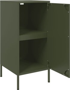 vidaXL Szafki, 2 szt., oliwkowe, 36x39x79 cm, stal walcowana na zimno 10