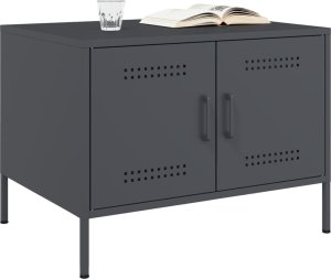 vidaXL Stolik kawowy, antracyt, 68x50x50,5 cm, stal walcowana na zimno 3