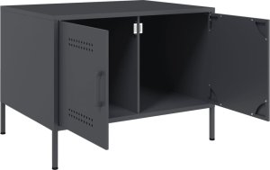 vidaXL Stolik kawowy, antracyt, 68x50x50,5 cm, stal walcowana na zimno 9
