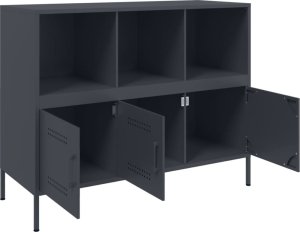 vidaXL Szafka, antracytowa, 100,5x39x79 cm, stal walcowana na zimno 11