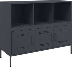 vidaXL Szafka, antracytowa, 100,5x39x79 cm, stal walcowana na zimno 2
