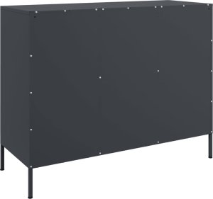 vidaXL Szafka, antracytowa, 100,5x39x79 cm, stal walcowana na zimno 8