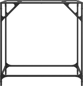 vidaXL Stolik konsolowy z przezroczystym, szklanym blatem, 80x35x81 cm 4