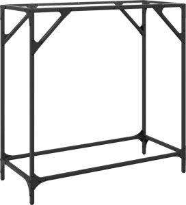 vidaXL Stolik konsolowy z przezroczystym, szklanym blatem, 80x35x81 cm 6