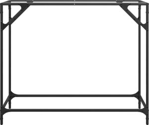 vidaXL Stolik konsolowy z przezroczystym, szklanym blatem, 98x35x81 cm 4