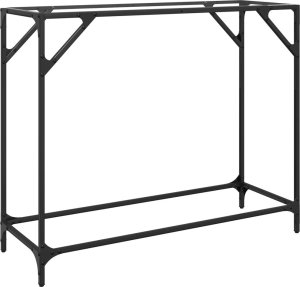 vidaXL Stolik konsolowy z przezroczystym, szklanym blatem, 98x35x81 cm 6