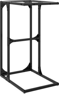 vidaXL Stolik boczny ze szklanym blatem, 40x30x61,5 cm, stal 6