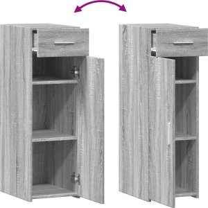 vidaXL Szafka, szary dąb sonoma 30x42,5x93 cm 7