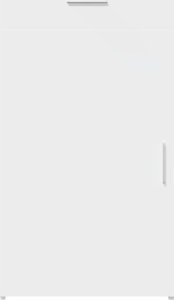 vidaXL Szafka, biała, 50x42,5x93 cm 4