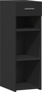 vidaXL Szafka, czarna, 30x42,5x93 cm, materiał drewnopochodny 2