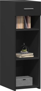 vidaXL Szafka, czarna, 30x42,5x93 cm, materiał drewnopochodny 3