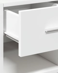 vidaXL Szafka, biała, 30x42,5x93 cm, materiał drewnopochodny 8