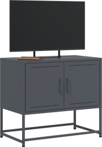 vidaXL Szafka pod telewizor, antracytowa, 68,5x39x60,5 cm, stalowa 4
