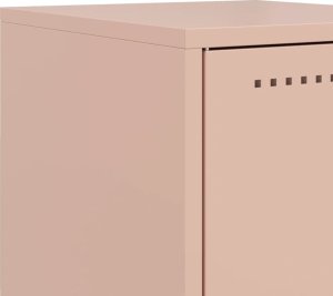 vidaXL Szafki nocne, 2 szt., różowe, 36x39x60,5 cm, stal 11