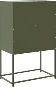 vidaXL Szafka pod telewizor, oliwkowa, 68x39x60,5 cm, stalowa 8