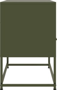 vidaXL Szafka pod telewizor, oliwkowa, 68x39x60,5 cm, stalowa 7