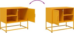 vidaXL Szafka pod telewizor, antracytowa, 100,5x39x60,5 cm, stalowa 9