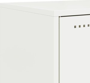 vidaXL Szafka pod telewizor, oliwkowa, 100,5x39x60,5 cm, stalowa 11