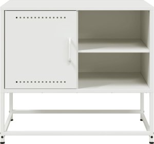 vidaXL Szafka pod telewizor, oliwkowa, 100,5x39x60,5 cm, stalowa 6