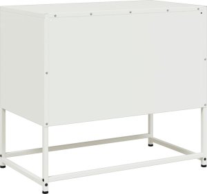vidaXL Szafka pod telewizor, oliwkowa, 100,5x39x60,5 cm, stalowa 8