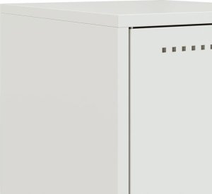 vidaXL Szafka nocna, biała, 36x39x78 cm, stal 10