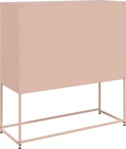 vidaXL Szafka, różowa, 100,5x39x107 cm, stal walcowana na zimno 8
