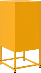 vidaXL Szafki nocne, 2 szt., musztardowe, 36x39x78 cm, stal 6