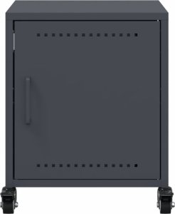 vidaXL Szafki nocne, 2 szt., antracytowe, 36x39x43,5 cm, stal 6
