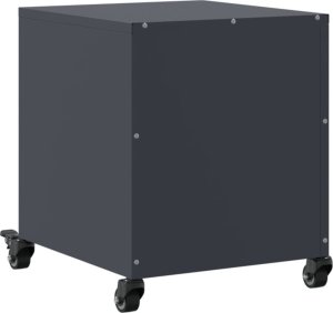 vidaXL Szafki nocne, 2 szt., antracytowe, 36x39x43,5 cm, stal 8