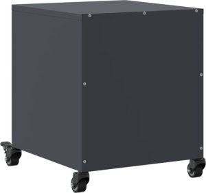 vidaXL Szafka nocna, antracytowa, 36x39x43,5 cm, stal 8