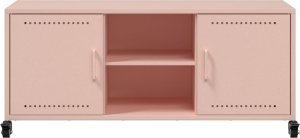 vidaXL Szafka RTV, różowa, 100,5x39x43,5 cm, stal walcowana na zimno 6