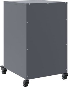 vidaXL Szafka nocna, antracytowa, 36x39x59 cm, stal 8