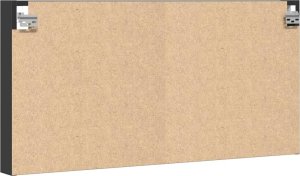 vidaXL Witryna czarna 100x8,5x50 cm 6