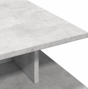 vidaXL Stolik kawowy, szarość betonu, 102x55x35 cm 7