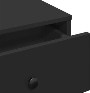 vidaXL Stolik kawowy, czarny, 60x45x31 cm 8