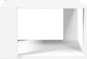 vidaXL Stolik kawowy, biały, 51,5x51,5x30 cm, materiał drewnopochodny 5