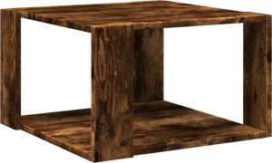 vidaXL Stolik kawowy, przydymiony dąb, 51,5x51,5x30 cm 2