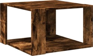 vidaXL Stolik kawowy, przydymiony dąb, 51,5x51,5x30 cm 6
