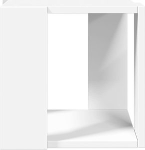 vidaXL Stolik kawowy, biały, 32x32x30 cm, materiał drewnopochodny 4