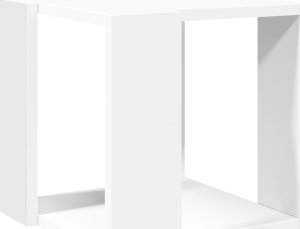 vidaXL Stolik kawowy, biały, 32x32x30 cm, materiał drewnopochodny 6