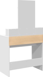 vidaXL Toaletka z lustrem, biała, 80x41x144,5 cm 6